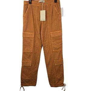 LOVE TRENDS Straight Leg Multi Cargo Pants Women's XL Brown Tencel Spandex Skate